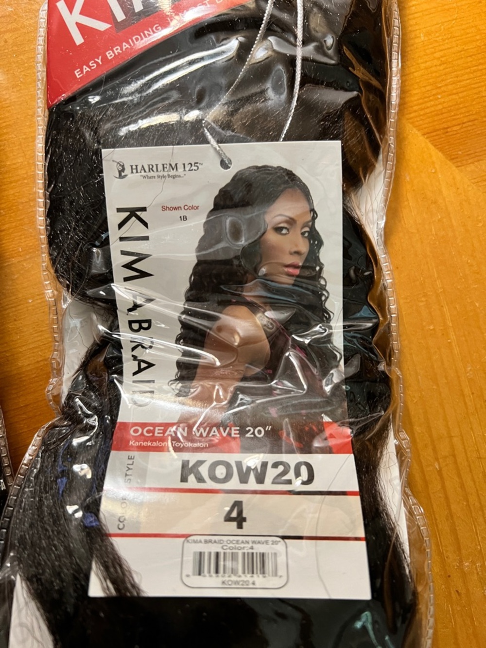 Ocean Wave 20" Crochet Hair Color 4 (Dark Brown) 2 packs KOW20